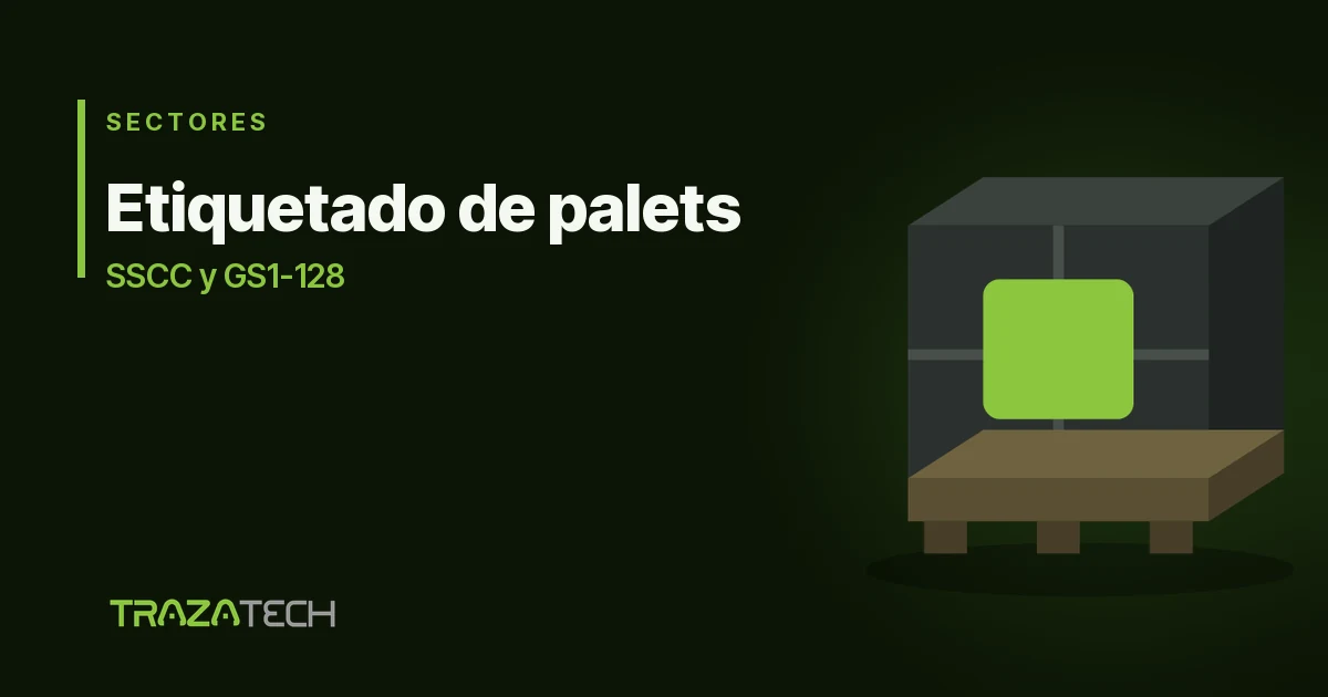 Etiquetado de palets: etiqueta SSCC y GS1-128